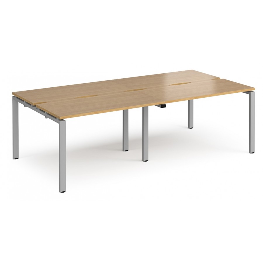 Adapt 1200mm Deep | 4 Person Back to Back Bench Desk